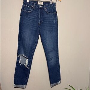 We The Free Dark Blue Denim Jeans